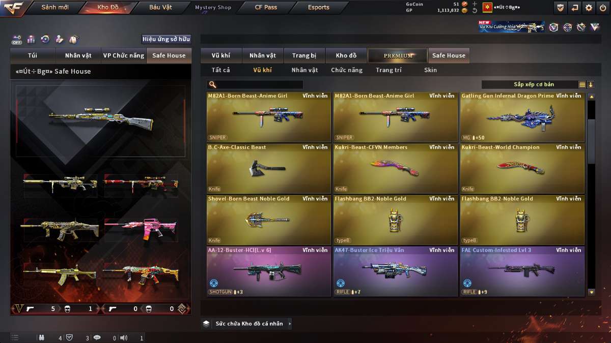 shop acc cf uy tin gia re